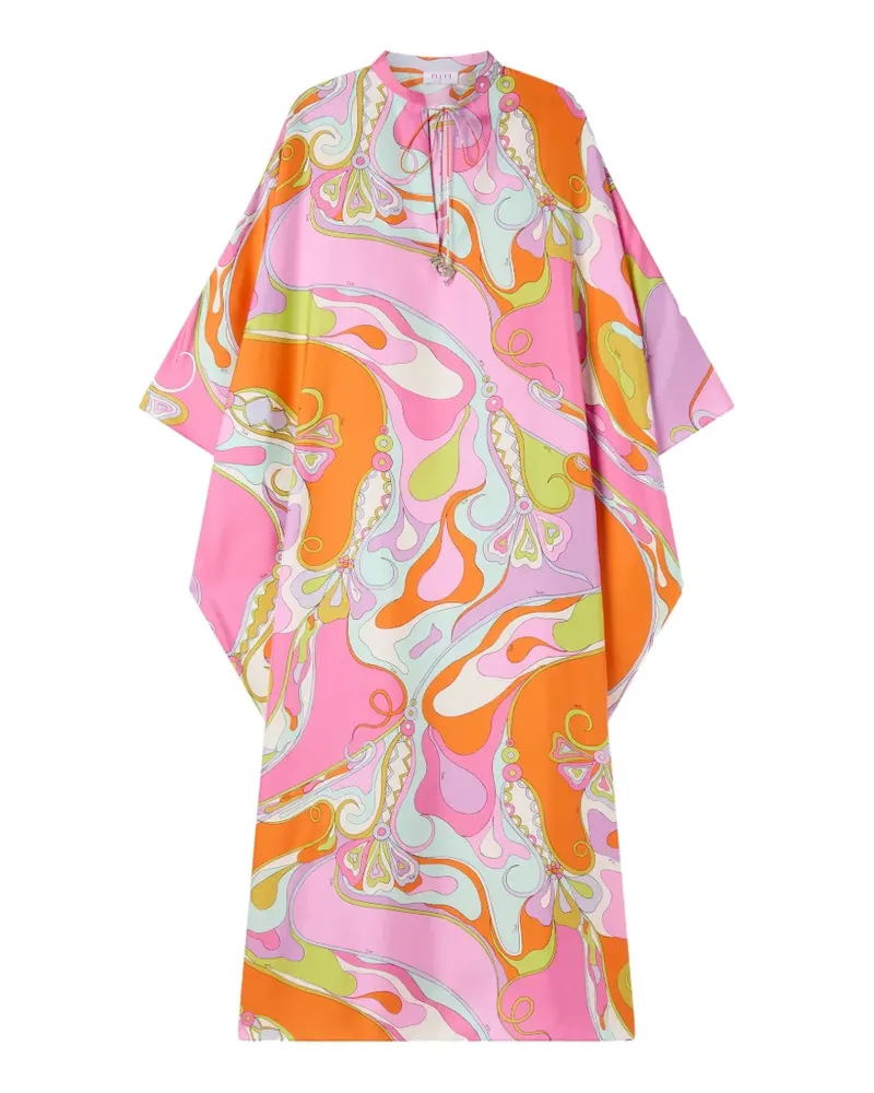 Emilio Pucci Seidenkleid mit Print - Rosa Rosa
