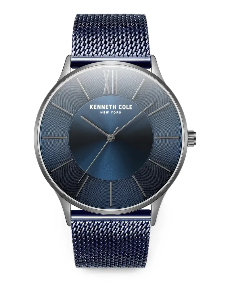 Kenneth Cole Armbanduhr mit Mesh-Riemen 42mm - Blau Blau