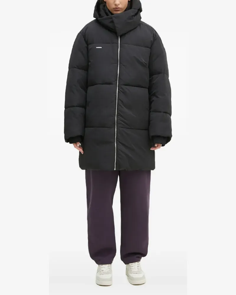 PANGAIA Steppjacke mit Kapuze - Schwarz Schwarz