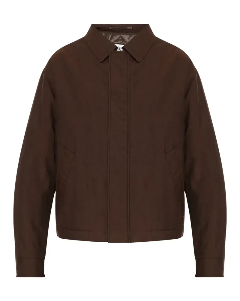 Maison Margiela Jacke mit verdecktem Verschluss - Braun Braun
