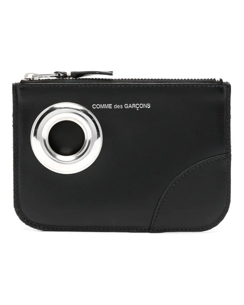 Comme des Garçons Portemonnaie mit Ösendetail - Schwarz Schwarz