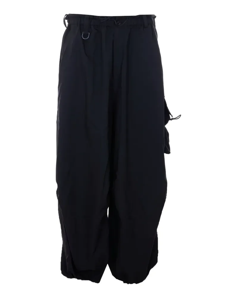 Y-3 elasticated cargo track pants - Schwarz Schwarz