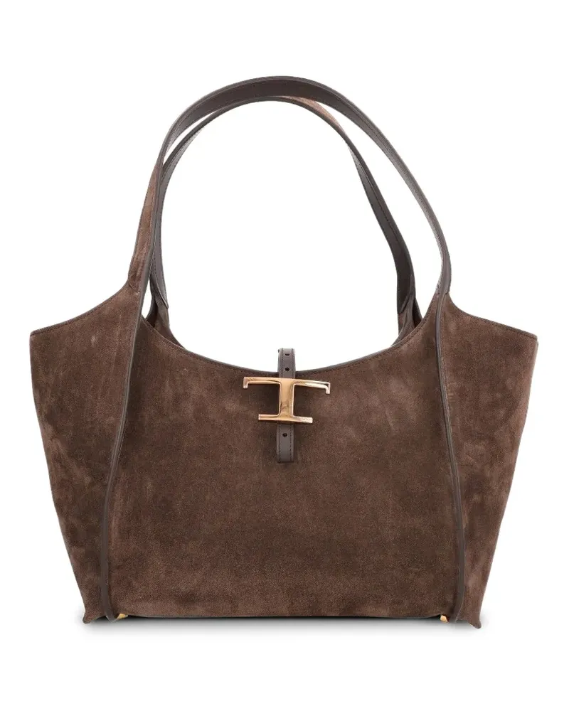 TOD'S T Timeless Tote Bag - Braun Braun