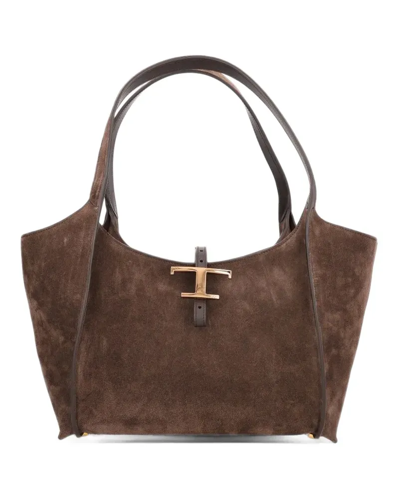 TOD'S T Timeless Tote Bag - Braun Braun