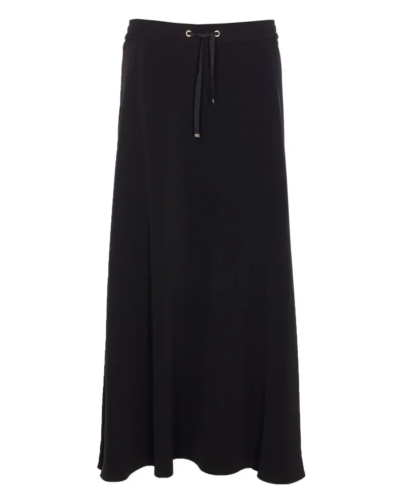 Herno matte crepe satin maxi skirt - Schwarz Schwarz