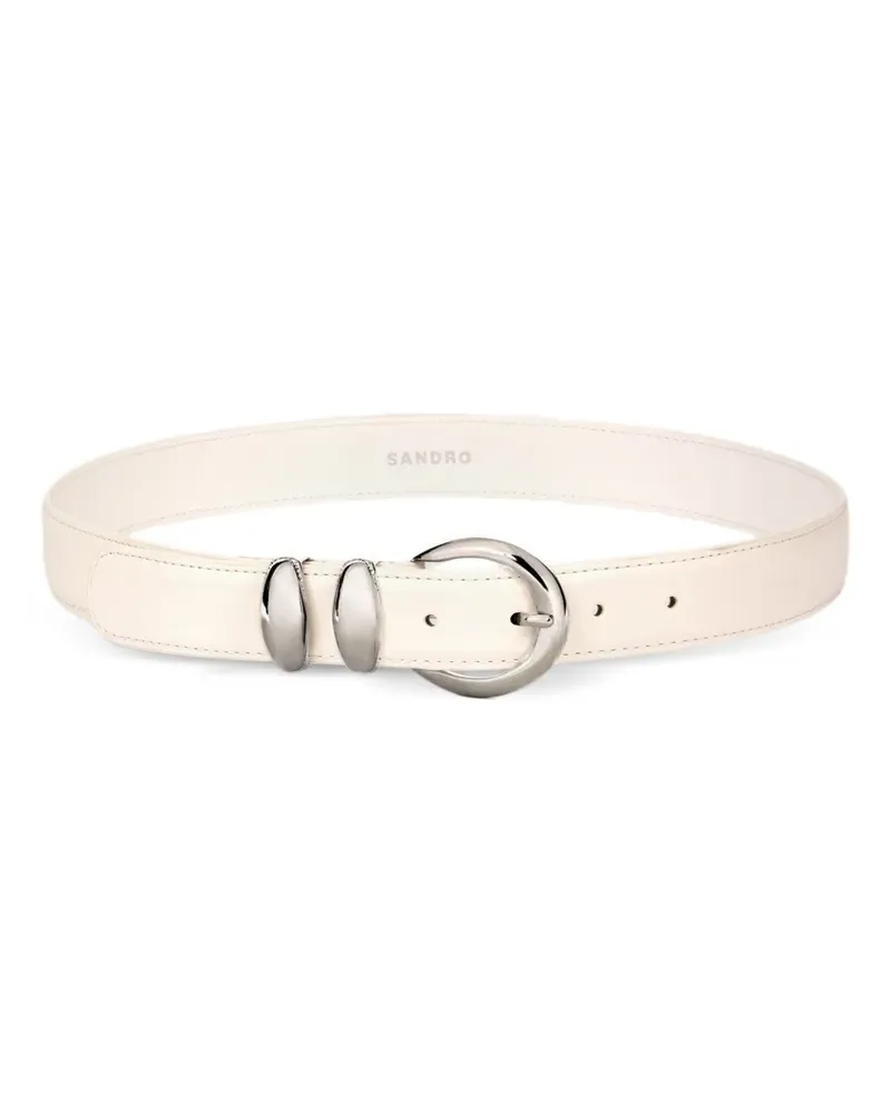 Sandro Gürtel aus glattem Leder - Nude Nude