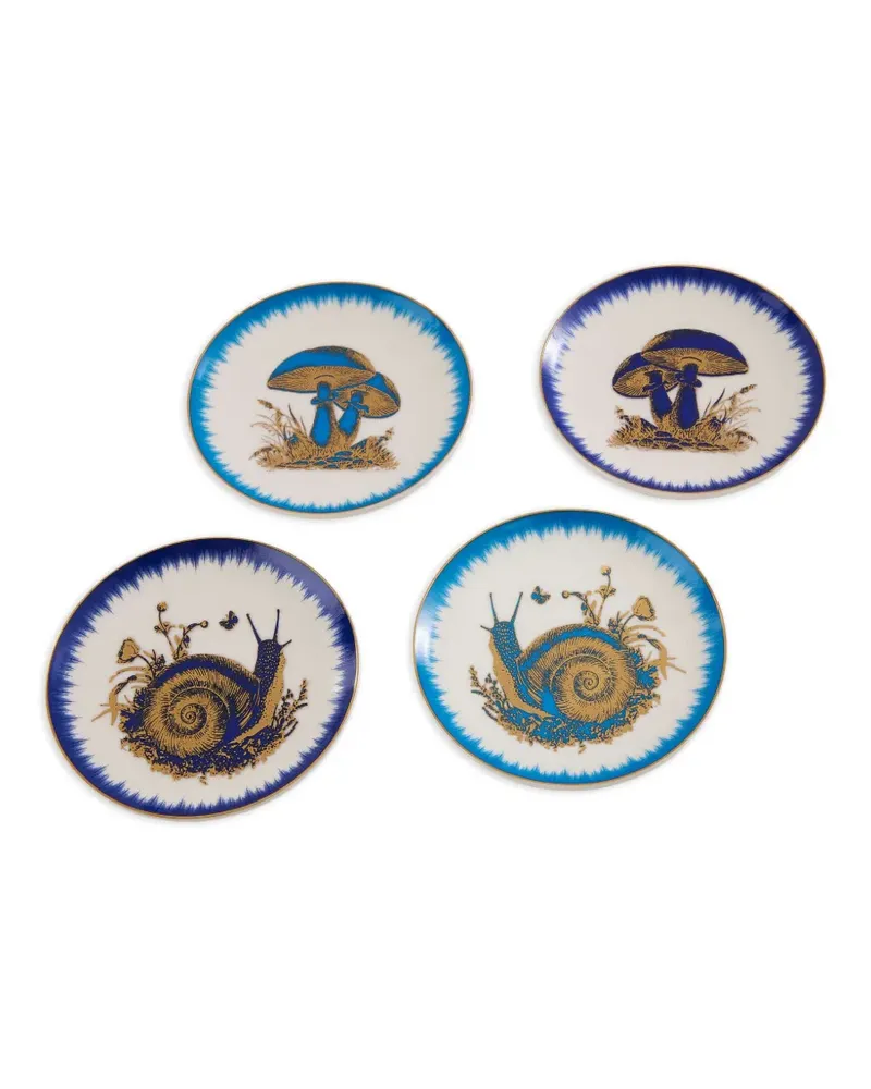 Jonathan Adler Ja Botanist Untersetzer (4er-Set) - Weiß Weiß