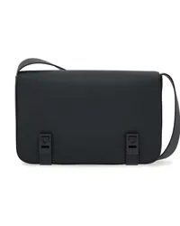 Ferragamo Kuriertasche mit Gancini-Schild Schwarz