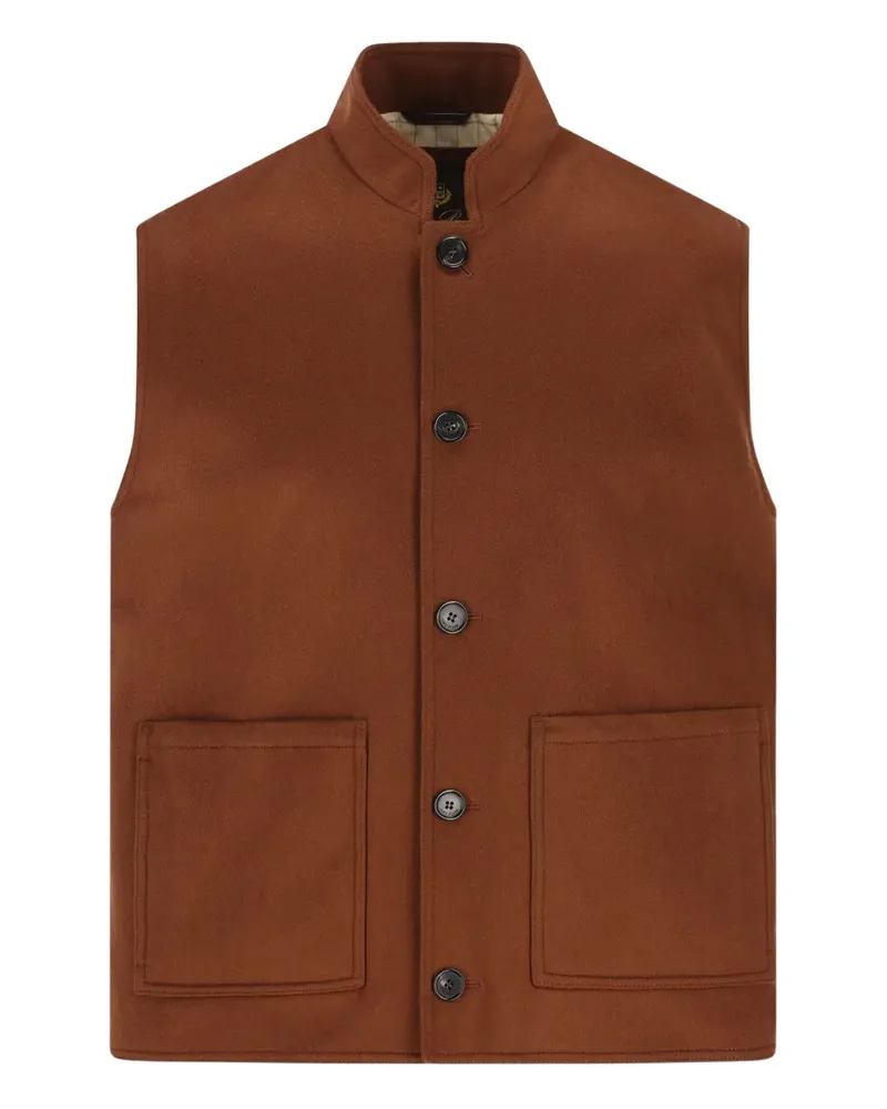 Loro Piana Weste mit aufgesetzten Taschen - Braun Braun