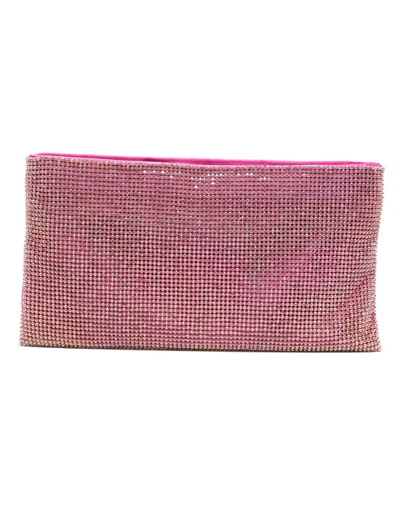Benedetta Bruzziches crystal-embellished shoulder bag - Rosa Rosa
