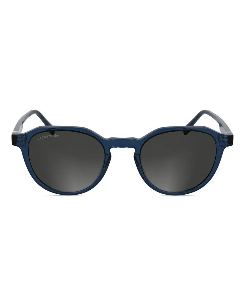 Lacoste Sonnenbrille mit Logo-Print - Blau Blau