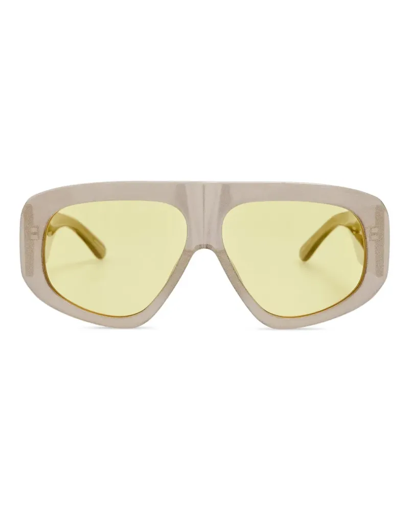 ATTICO x Linda Farrow Milano Pilotenbrille - Nude Nude