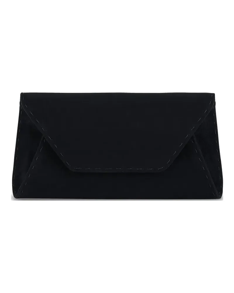Tyler Ellis small Eloise suede-leather clutch bag - Schwarz Schwarz