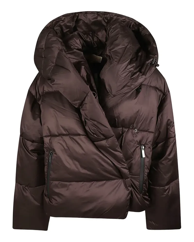 Michael Kors Gesteppte Kapuzenjacke - Braun Braun