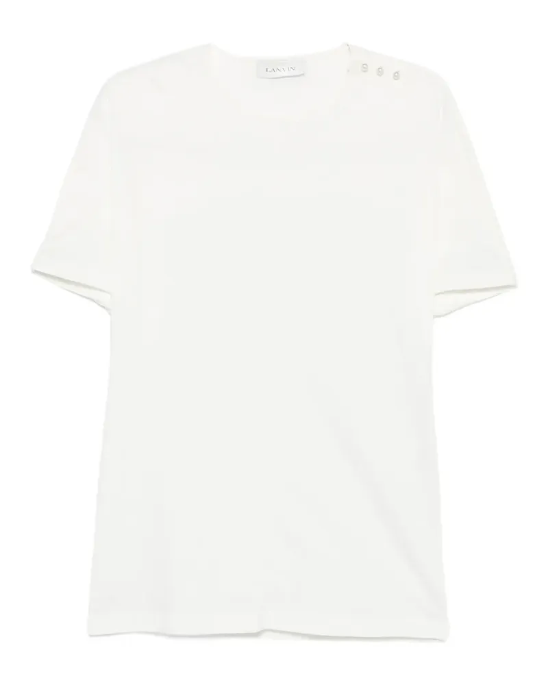 Lanvin cape-effect embellished T-shirt - Weiß Weiß