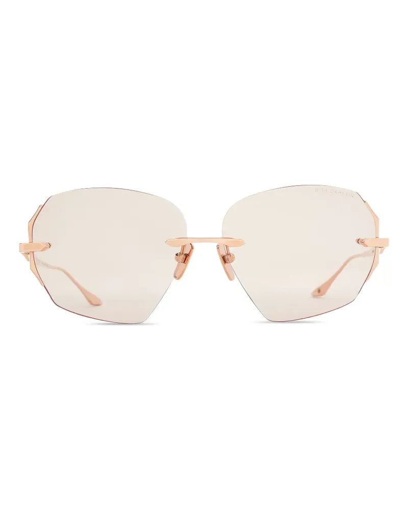 DITA Sonnenbrille mit geometrischem Gestell - Rosa Rosa