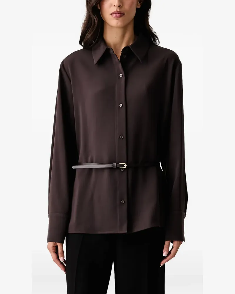 Armani Exchange Hemd mit Gürtel - Braun Braun