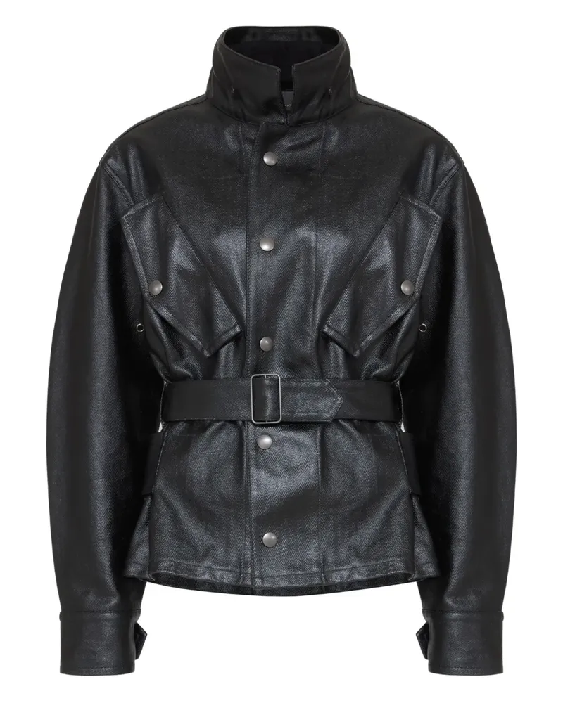 Maison Margiela Beschichtete Jacke - Schwarz Schwarz