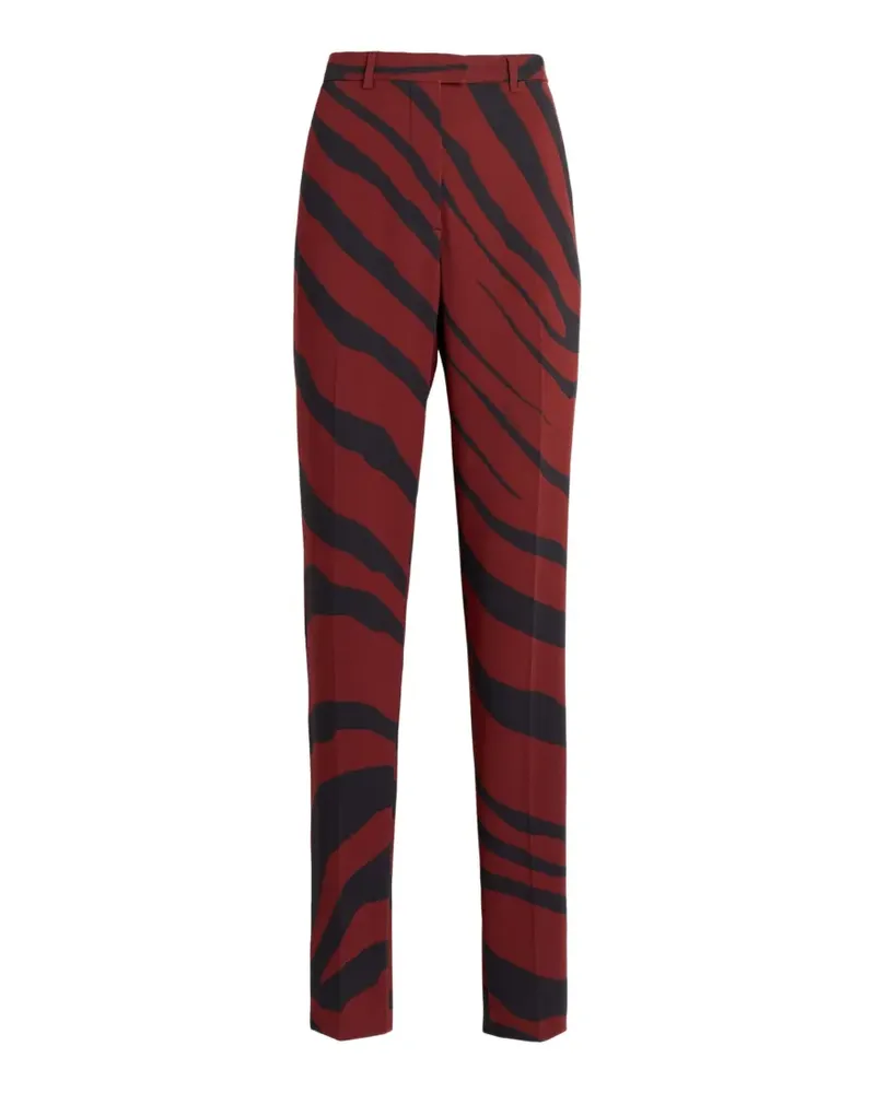 Roberto Cavalli Hose mit Zebra-Print - Rot Rot
