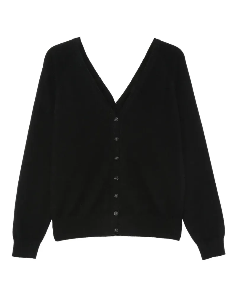Lisa Yang Jiani V-neck button-down cardigan - Schwarz Schwarz