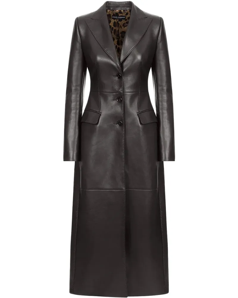 Dolce & Gabbana Mantel mit Knöpfen - Schwarz Schwarz