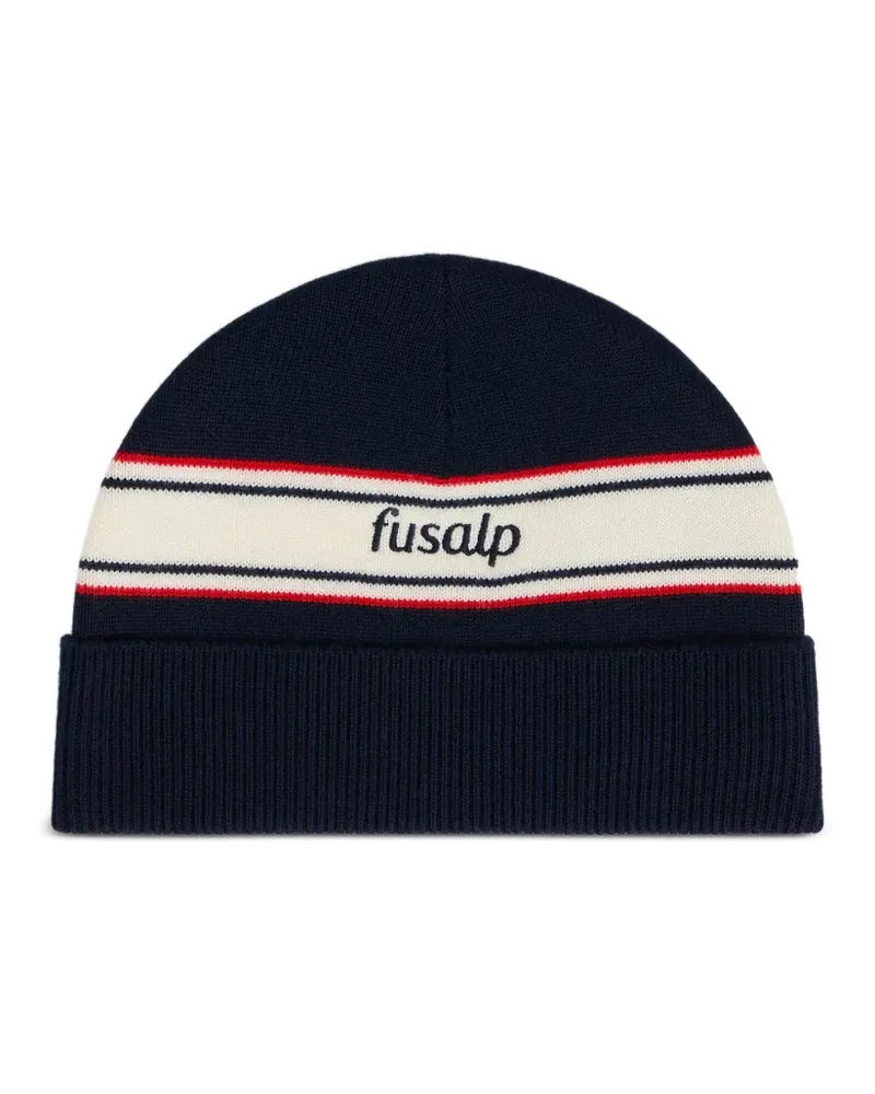 FUSALP Beanie mit Logo-Stickerei - Blau Blau