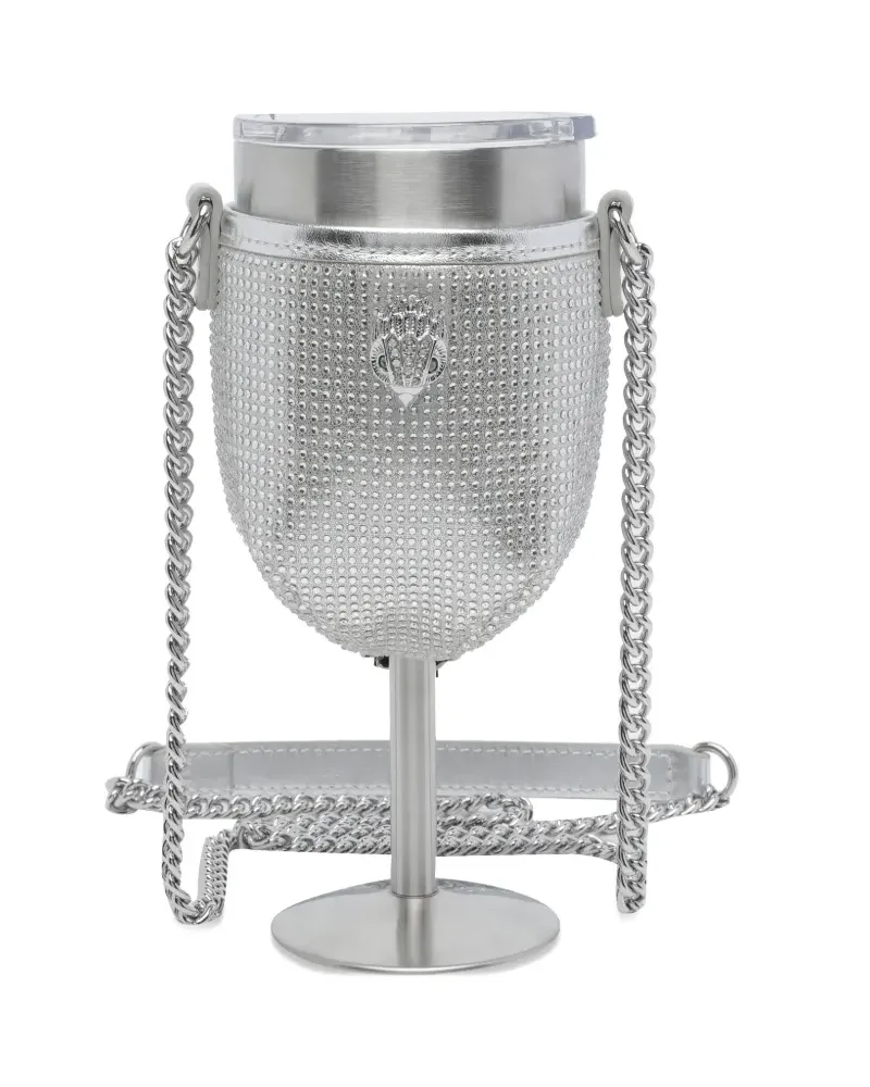 Kurt Geiger crystal-embellished wine glass - Silber Silber