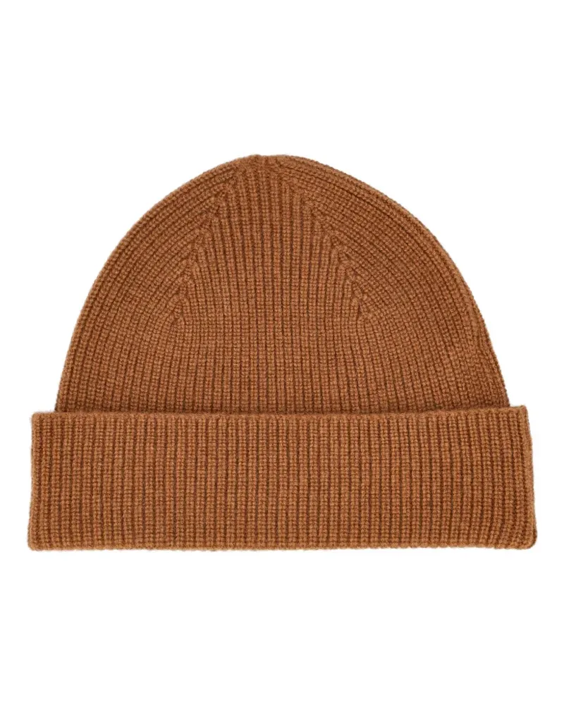 Ermenegildo Zegna ribbed cashmere beanie - Braun Braun
