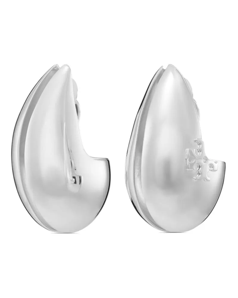 Tory Burch Wave Ohrclips - Silber Silber