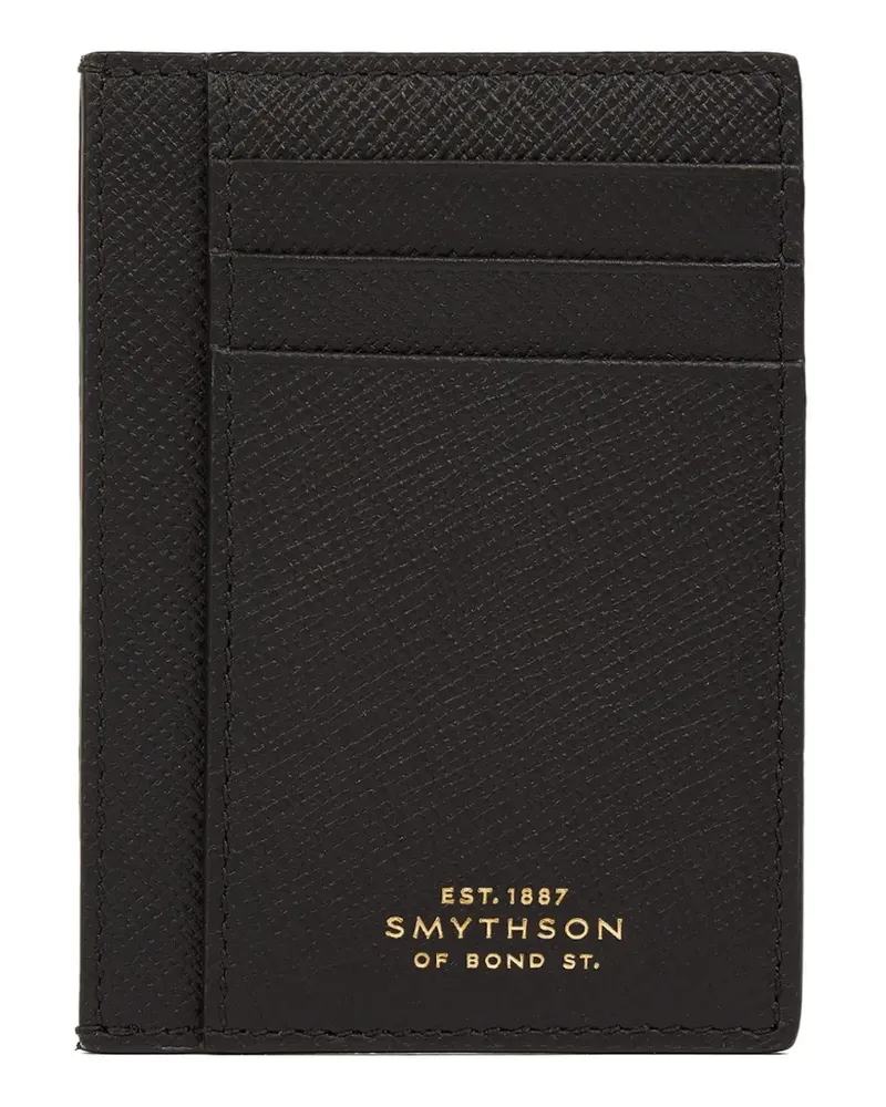 Smythson Großes Panama Kartenetui - Schwarz Schwarz