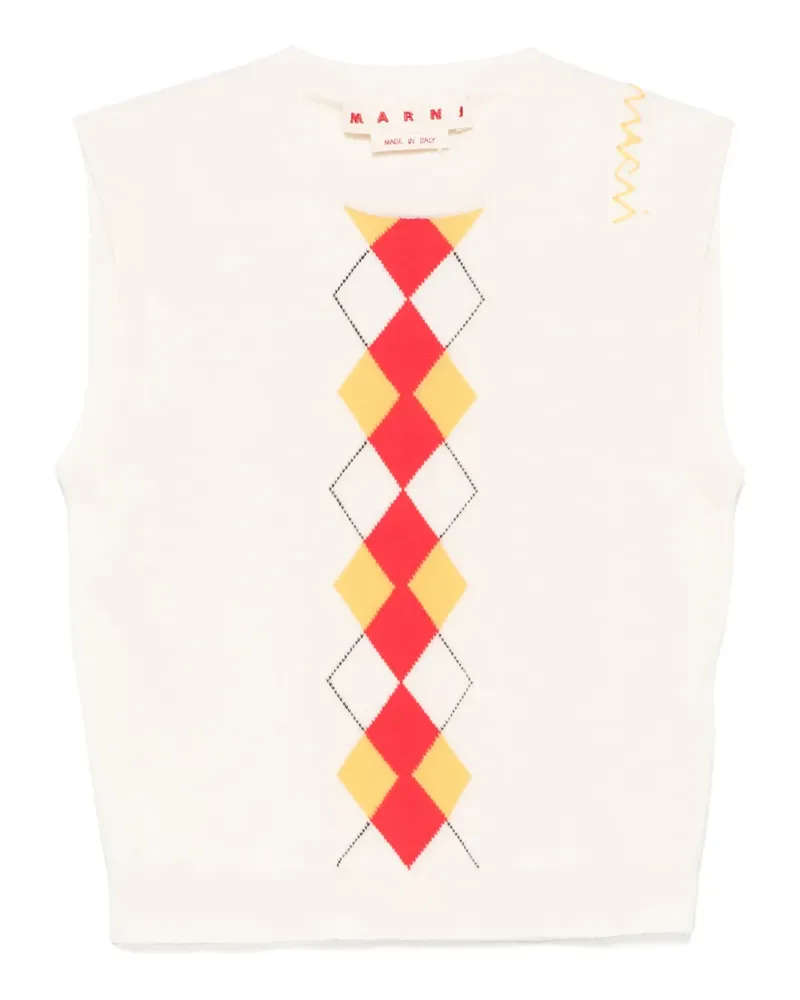 Marni Top mit Muster - Nude Nude