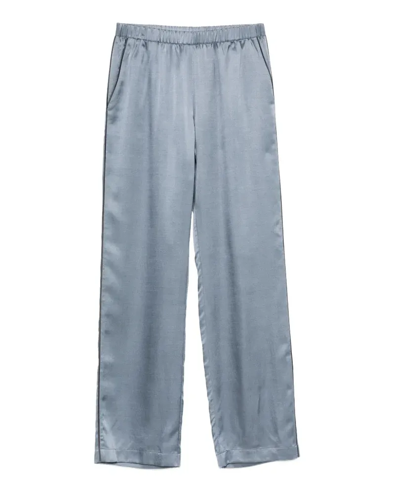 Carine Gilson Pyjamahose aus Seide - Blau Blau