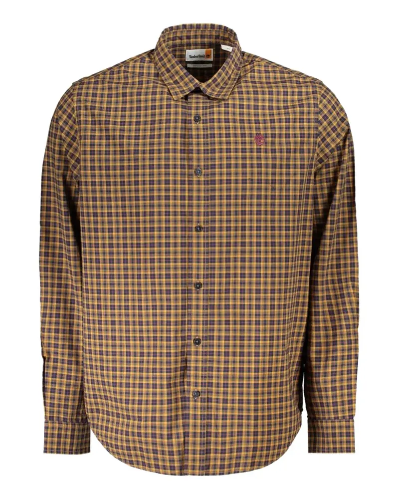 Timberland plaid-pattern long-sleeve shirt - Gelb Gelb