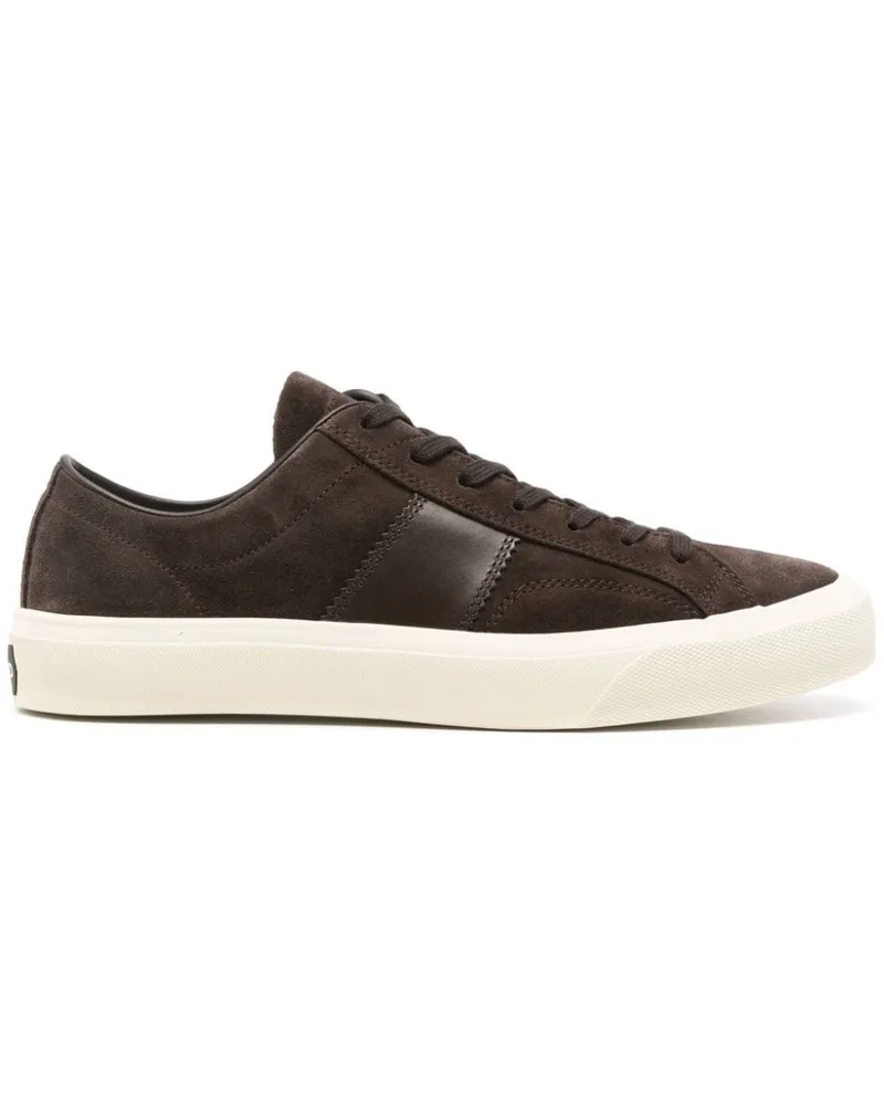 Tom Ford Sneakers aus Leder - Braun Braun
