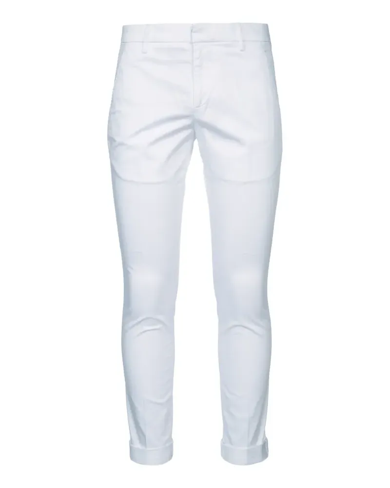 Dondup logo-plaque pressed-crease trousers - Nude Nude