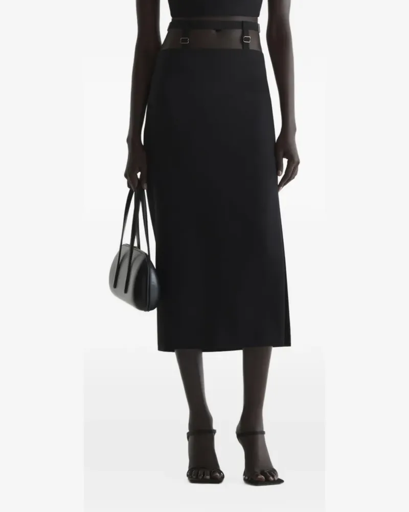 Thierry Mugler Rock mit Cut-Outs - Schwarz Schwarz