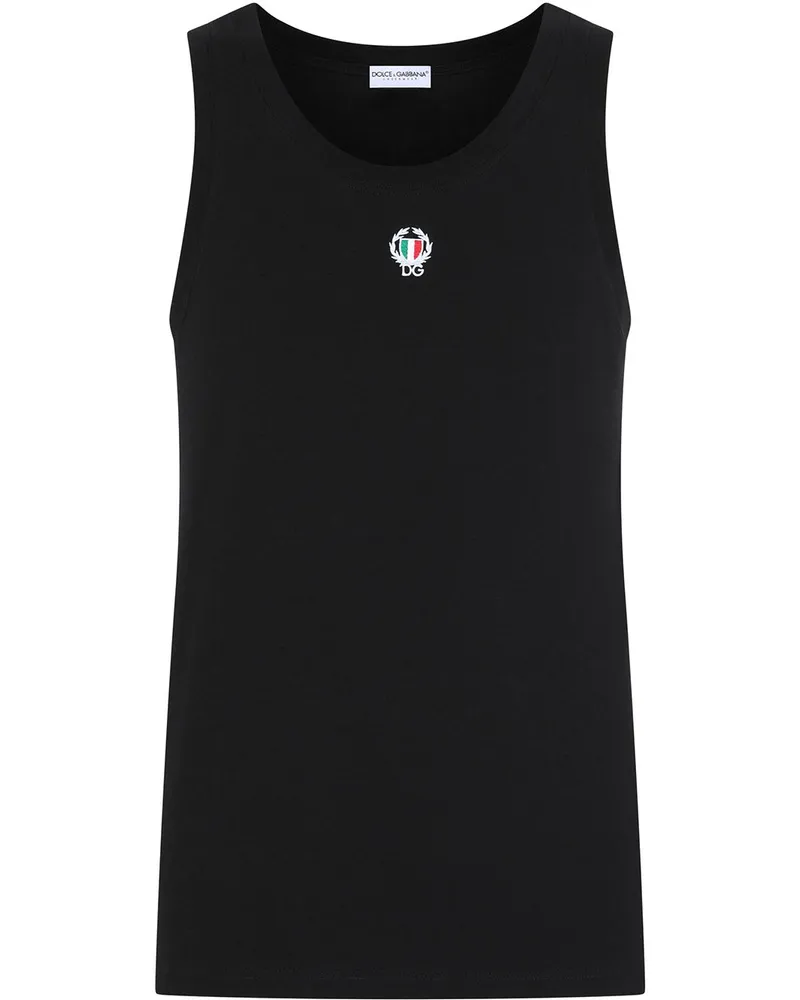 Dolce & Gabbana Besticktes Trägershirt - Schwarz Schwarz