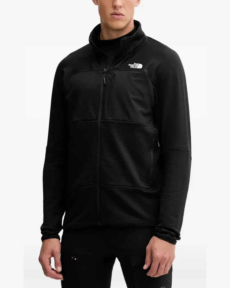 The North Face long-sleeved zip-up sweatshirt - Schwarz Schwarz