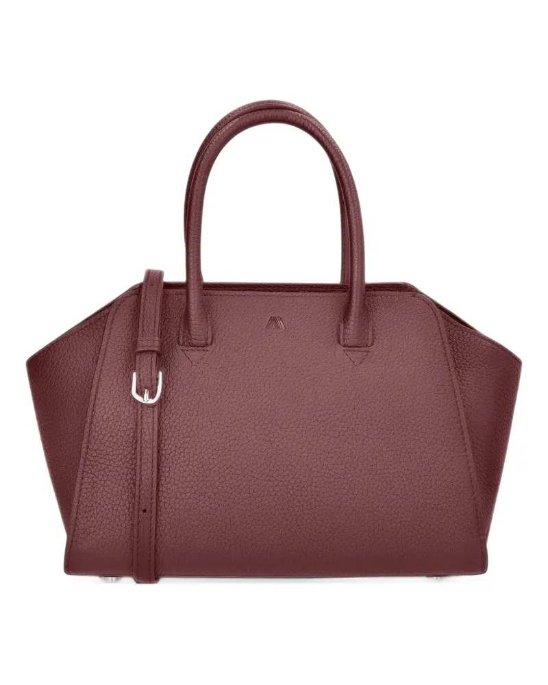 KAAI Mini Voyager Tote Bag aus gekörntem Leder - Rot Rot