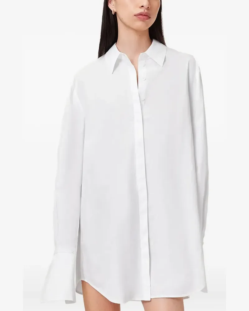 AllSaints Alber Hemdkleid mit geknöpften Manschetten - Weiß Weiß