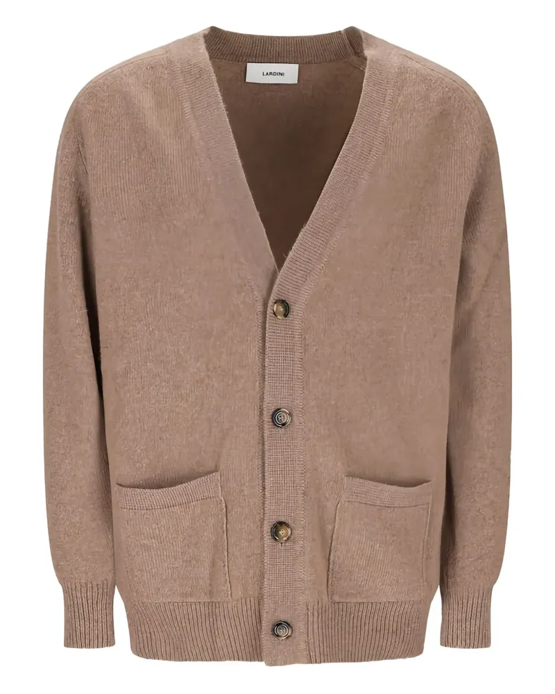 LARDINI Geknöpfter Cardigan mit aufgesetzten Taschen - Nude Nude