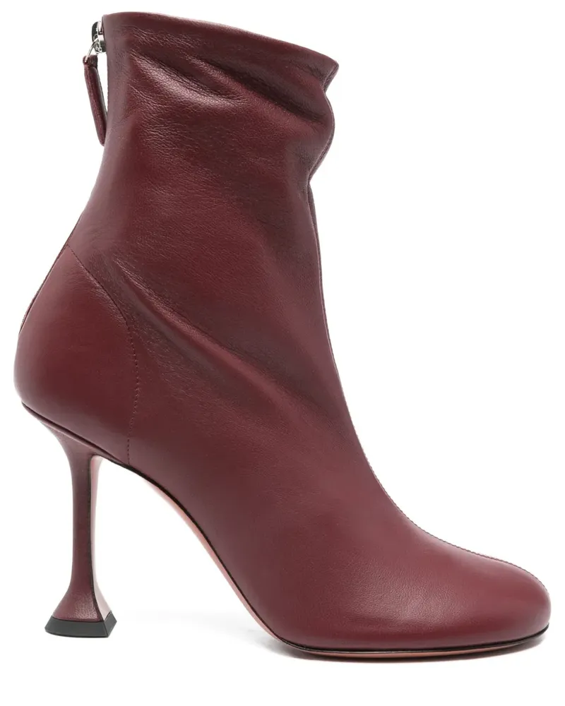 Amina Muaddi 95mm Iris heeled boots - Rot Rot