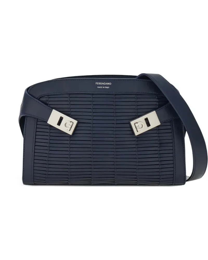 Ferragamo Kleine Hug Kuriertasche - Blau Blau