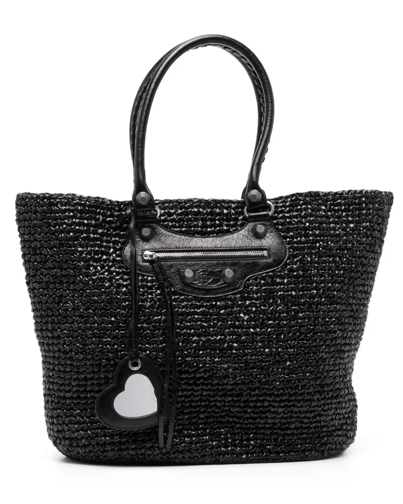 Balenciaga Großer Le Cagole Panier Shopper - Schwarz Schwarz