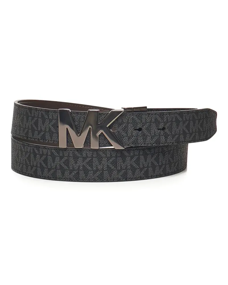 Michael Kors logo-pattern buckle belt - Grau Grau