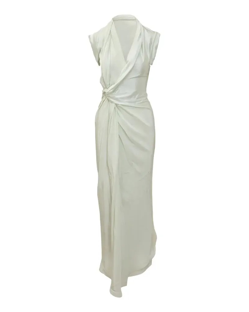 Victoria Beckham asymmetric twist dress - Nude Nude
