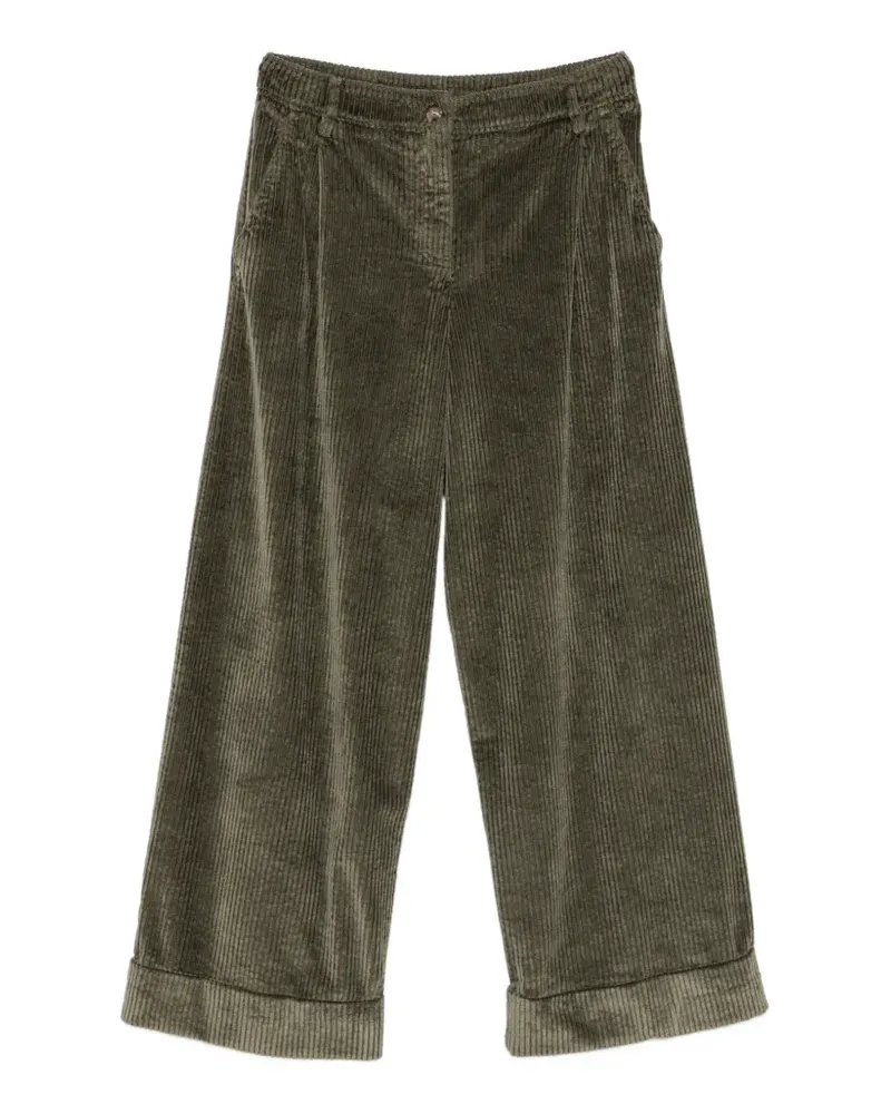 KILTIE Spencer Cordhose - Grün Grün