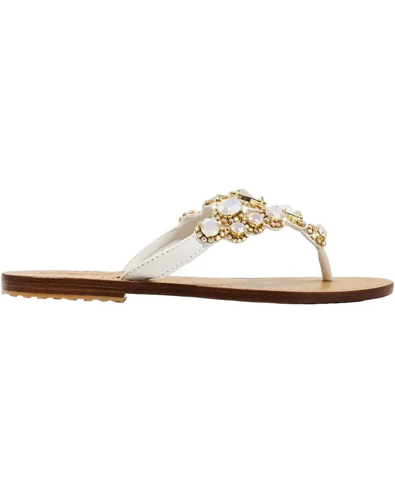 Mystique crystal-embellished sandals - Weiß Weiß