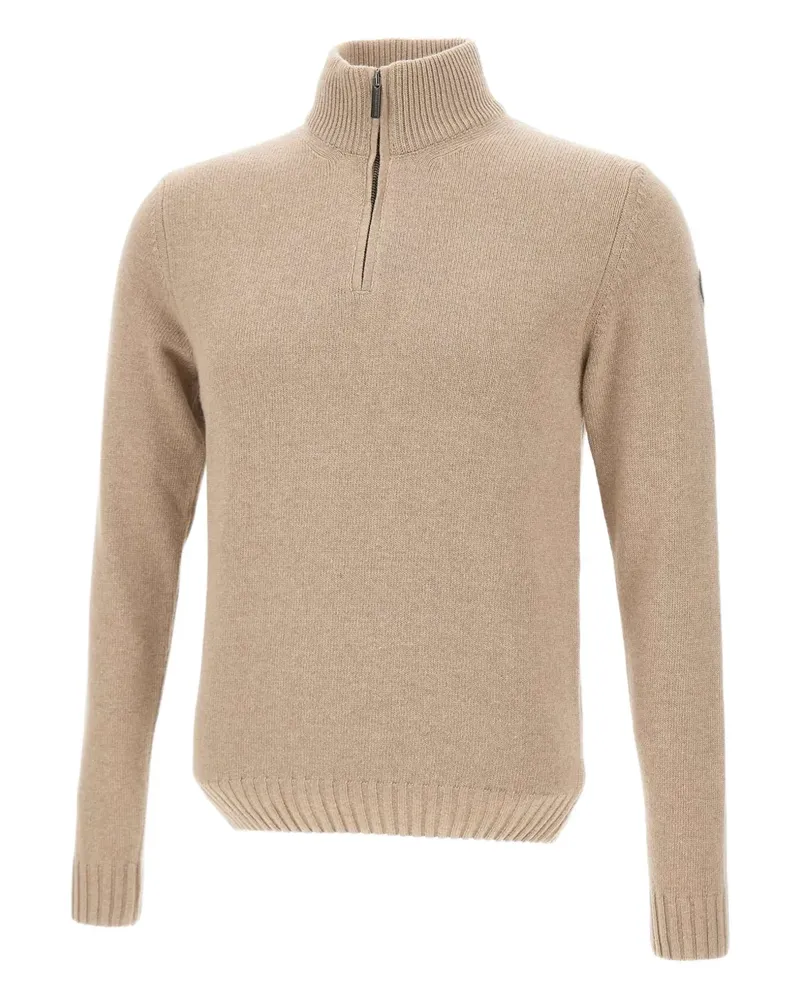 Colmar Gerippter Pullover mit Reißverschluss - Nude Nude