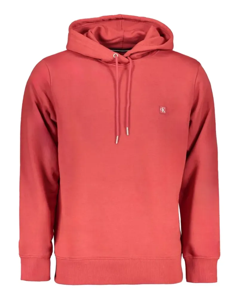 Calvin Klein logo-patch hoodie - Rot Rot